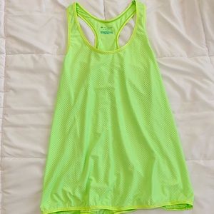 Neon green tank top